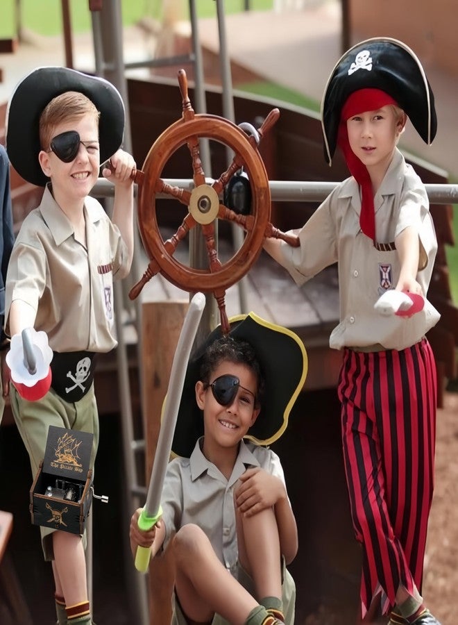 Biscount New Music Box Toy Pirates of The Caribbean Wooden Hand Crank Musical Box Crafts Gifts for Birthday/Christmas/Valentine's Day - Image 4